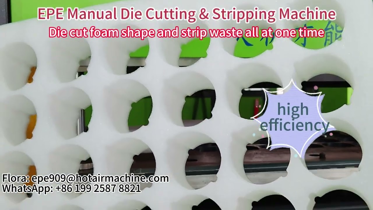EPE Manual Die Cutting & Stripping Machine | Foam Punching Machine | EPE Foam Cutter