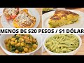 COMIDAS VEGANAS DE MENOS DE $20 PESOS / $1 DÓLAR