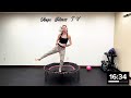 Rebounding Mini Trampoline Fitness Class At Home - Body Weight  SWEAT, BOUNCE &amp; SHRED !