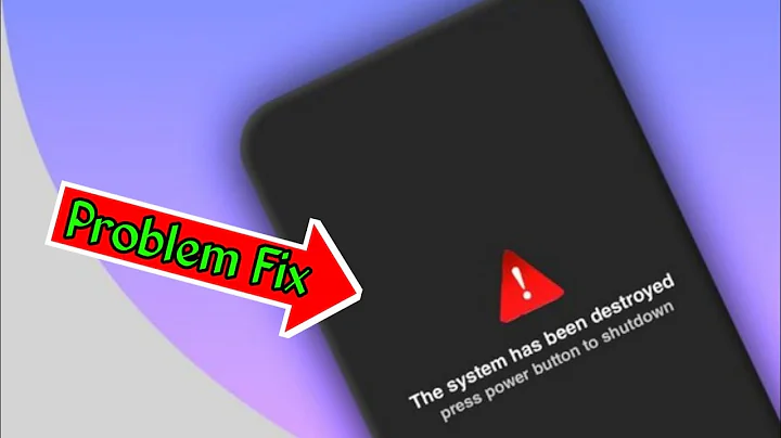 Poco X3 Pro The system has been distroyed