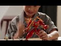 Video: LEGO® 71808 NINJAGO Kai elementārais uguns robots