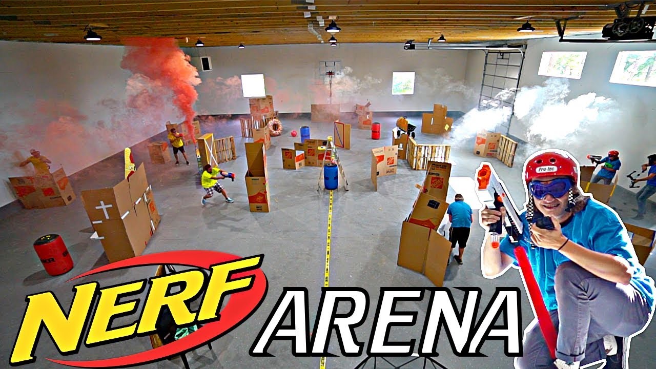 OUR WAREHOUSE INTO A NERF ARENA 