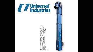 Used U2TT Universal Industries 7X4.5 Top Take-up Bucket Elevator 14'-10 Disch