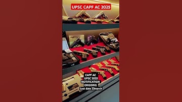 Upsc capf assistant commandant Job news #upsccapf #capf #capfac #bsf #itbp #ssb #cisf #assamrifles