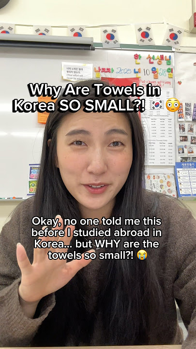 Why Are Towels in Korea SO SMALL?! 🇰🇷😳 #koreanfacts #koreanculture #korea #travel