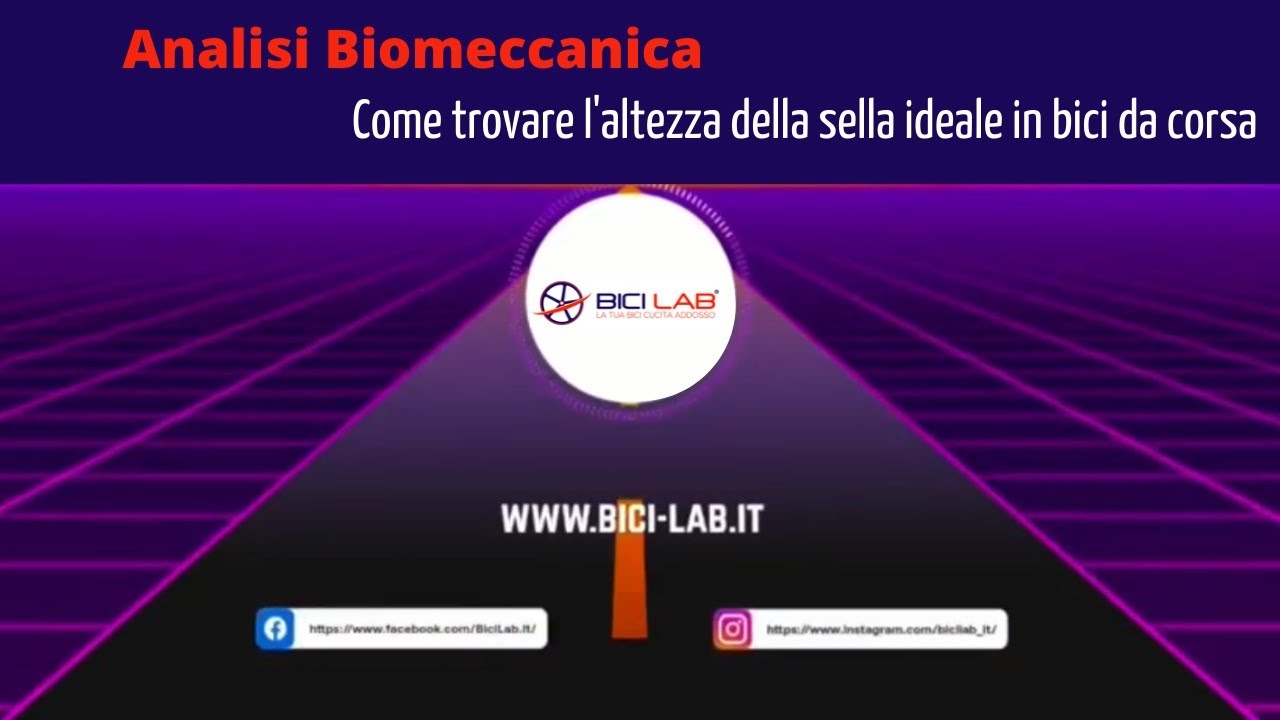 Analisi Biomeccanica: Come trovare l'altezza della sella ideale in bici da corsa