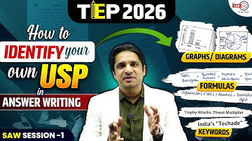 How to identify your own USP in Answer Writing | SAW Session 1| TEP 2026 #UPSC #mkyadav #qep