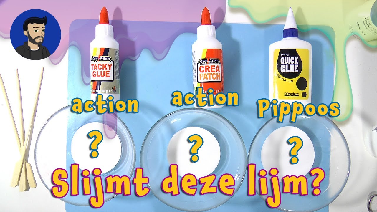 druiven Kruipen Dhr Ik test 3 soorten lijm. 2x Action en 1x Pippoos. Slijmt dit? - YouTube