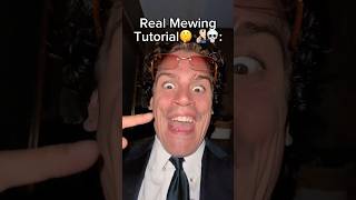 Real Mewing Tutorial🤫🧏🏻♂️💀#real #mewing #tutorial #stepbystep #tips #jawline #shelove
