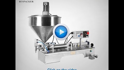 semi-automatic paste filling machine with mixer and heater