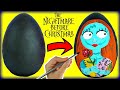 Painting Sally, The Nightmare Before Christmas on Play-Doh Surprise Egg