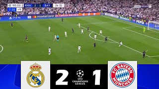 Real Madrid-FC Bayern München [2-1] | UEFA Champions League 2024 | Highlights del Partita!