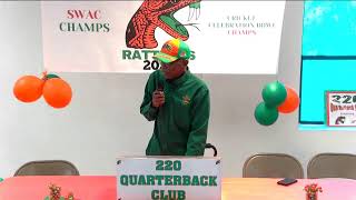 220 Quarterback Club featuring Head Football Coach James Colzie III