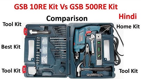 GSB 10RE Kit Vs GSB 500 RE Kit | Bosch Tool Kit | Master Tool Kit