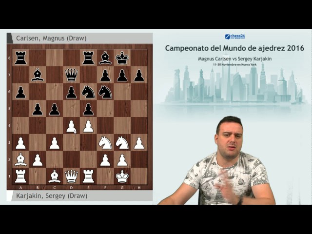 CarlsenKarjakin Campeonato Mundial 2016 - Partida 12 - Carlsen x