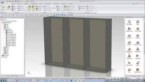 IronCAD woodLAB CAD - Serial cabinet - English