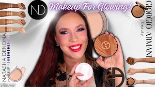Natasha Denona Glow Beautifier & Armani Beauty Luminous Silk Bronzer / The Hottest Summer Makeup!