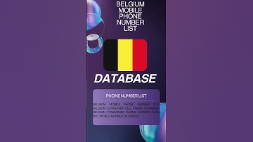 Belgium Mobile Phone Number List | B2B Database