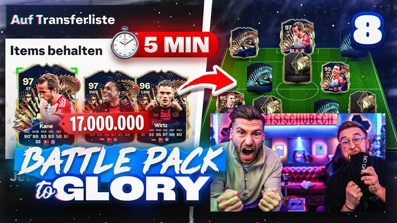 17 MIO BL TOTS in 5 MIN GEZOGEN 😱 Entscheidet MEGA UPGRADE in Battle Pack 2 Glory #8 🏆