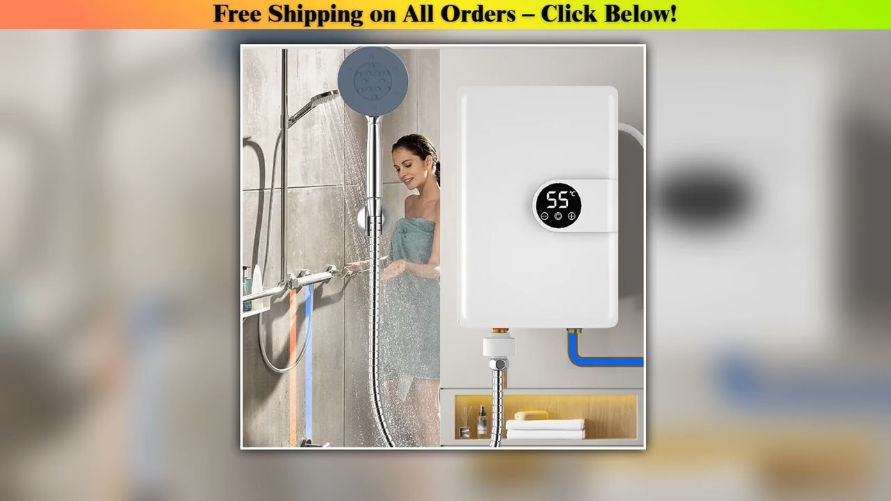 Smart Inverter Electric Water Heater Instant Water Heater Fast Heating Shower Instant Heating