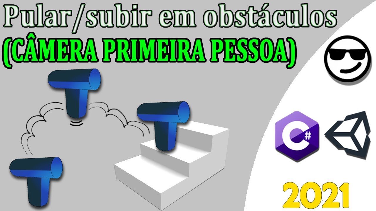 Como fazer player subir escadas e pular em obstáculos UNITY - YouTube