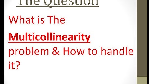The Multicollinearity Problem  | Data Science/Data Analytics Interview questions #2