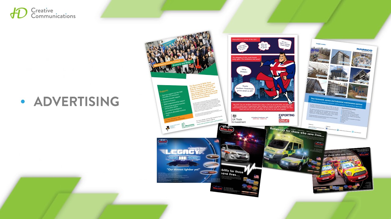 HD Creative Communications portfolio