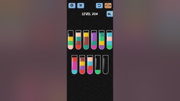 Water Color Sort Level 204 Walkthrough Solution iOS/Android