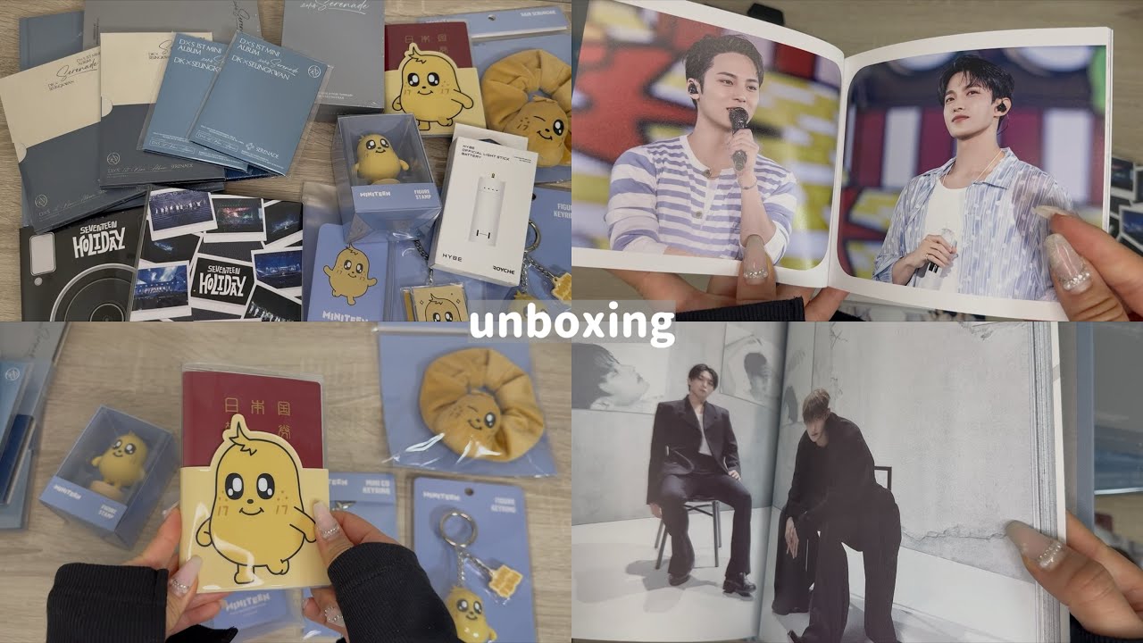Unboxing] Unboxing various items! MINITEEN/HOLIDAY/Serenade