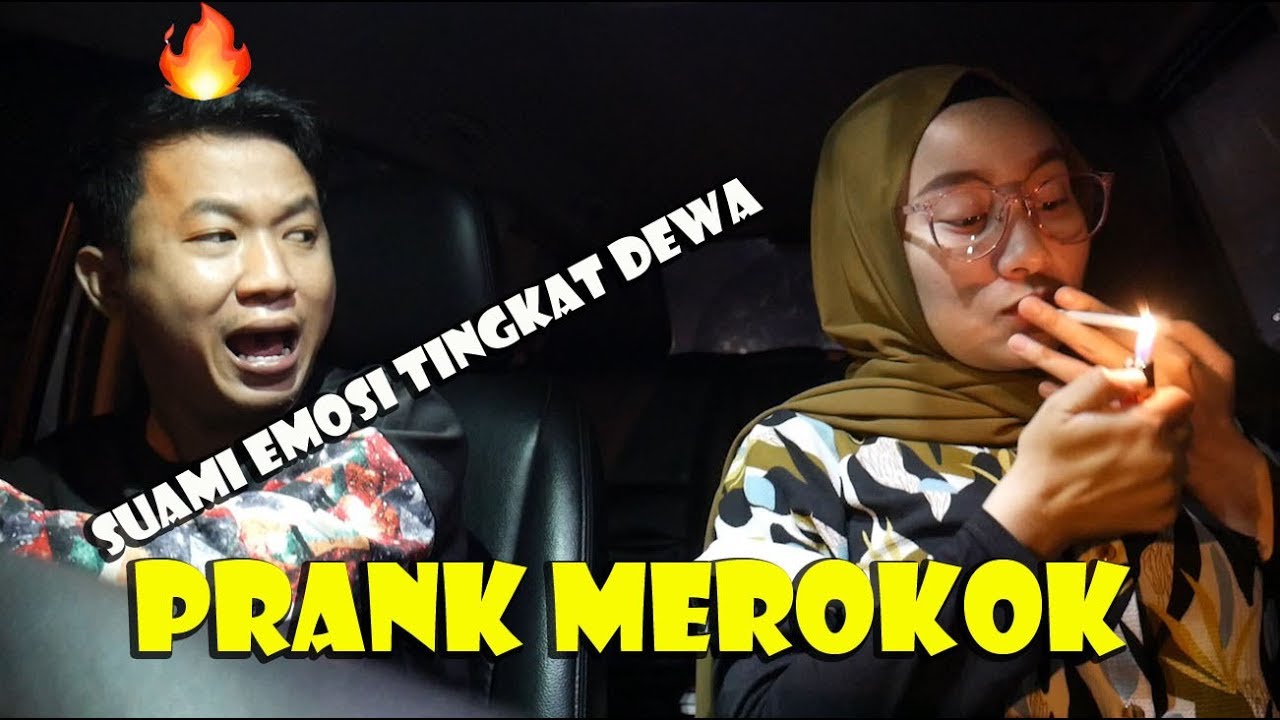 Prank Suami Pura Pura Merokok Sampai Suami Emosi Marah Besar