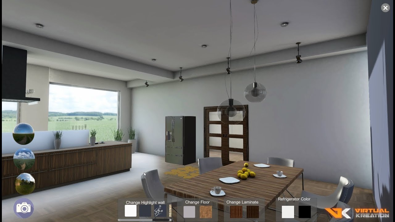 Kitchen Virtual Reality Application 2 - YouTube