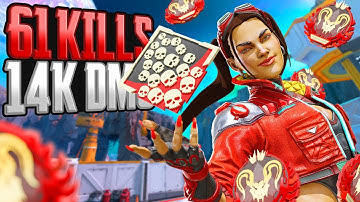 INSANE Loba 61 KILLS and 14.000 Damage Apex Legends Gameplay