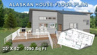 Small Alaskan House Plan Drawn for Bill with “The Lone Moose” by questmatrix 218 views 1 year ago 6 minutes, 7 seconds