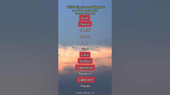 Which sign is most likely to?  - Zodiac Signs Tiktok