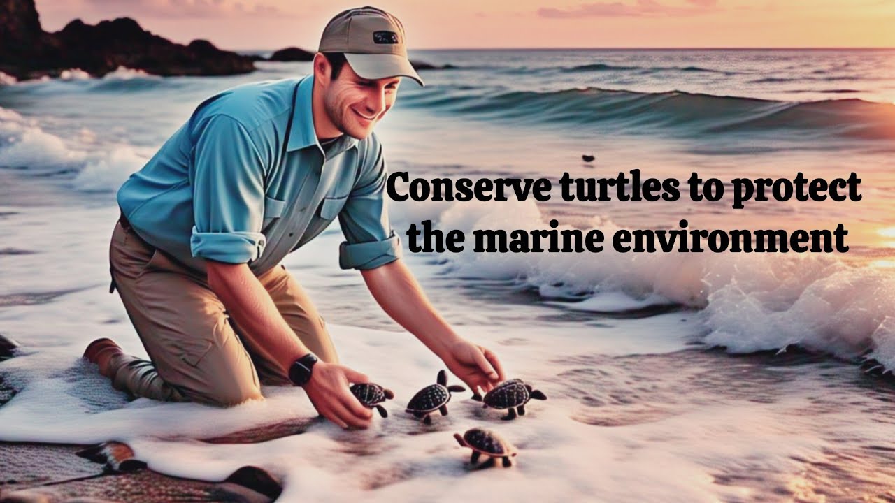 Releasing baby turtles to protect the marine ecosystem || Green ...