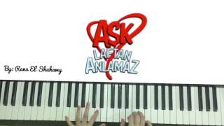 Video thumbnail of "Slow Piano Tutorial: Aşk Laftan Anlamaz Dizi Müziği (Hayat Murat-Aşk)"