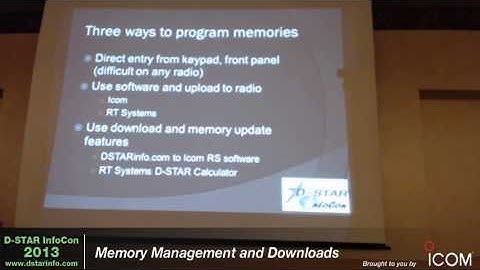 D-STAR InfoCon Segment 2 - D-STAR Radio Programming