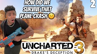 HOW ARE WE STILL ALIVE!!!*UNCHARTED 3*  (Try to stay longer than 5 min challenge)