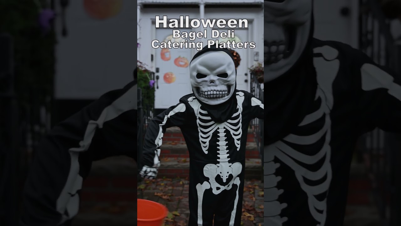Halloween Catering Party Bagel Deli Platters New York #halloween2023 Broad Nosh Bagel Deli Catering NYC