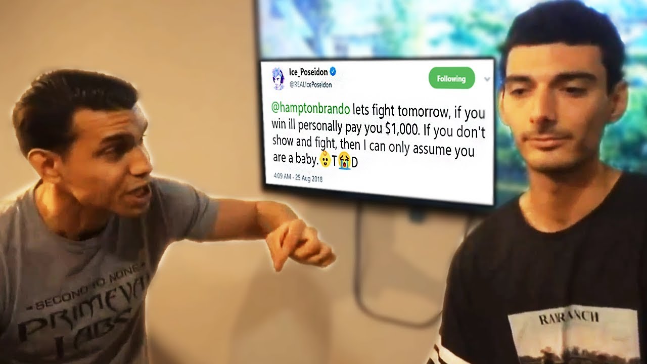 Ice Poseidon Wants To Fight Hampton Brandon Due To Unexpected Changes