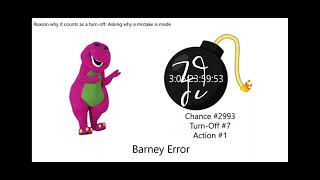 Barney error 8 the biggest and scariest error part 1