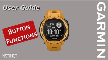Garmin Instinct Button Controls