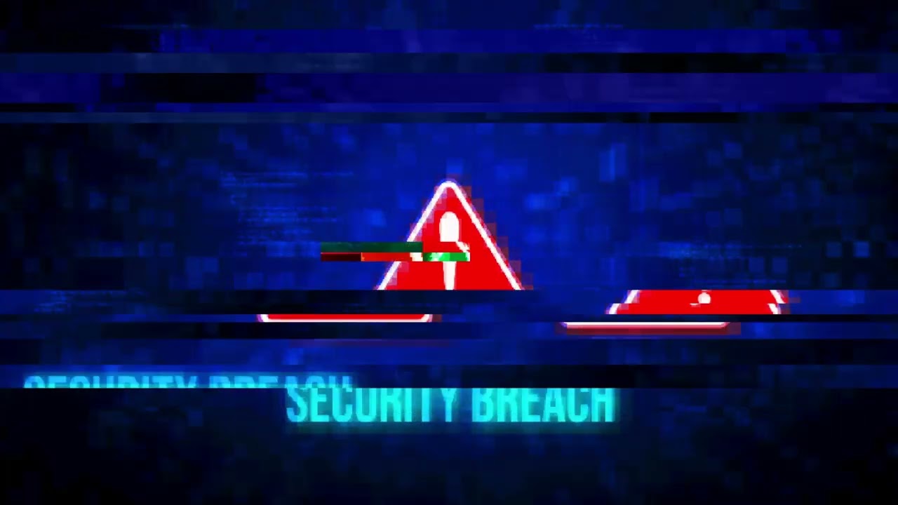 ◉ FREE 4K video wall loops footage  ◉Caution Warning Security Alert Background