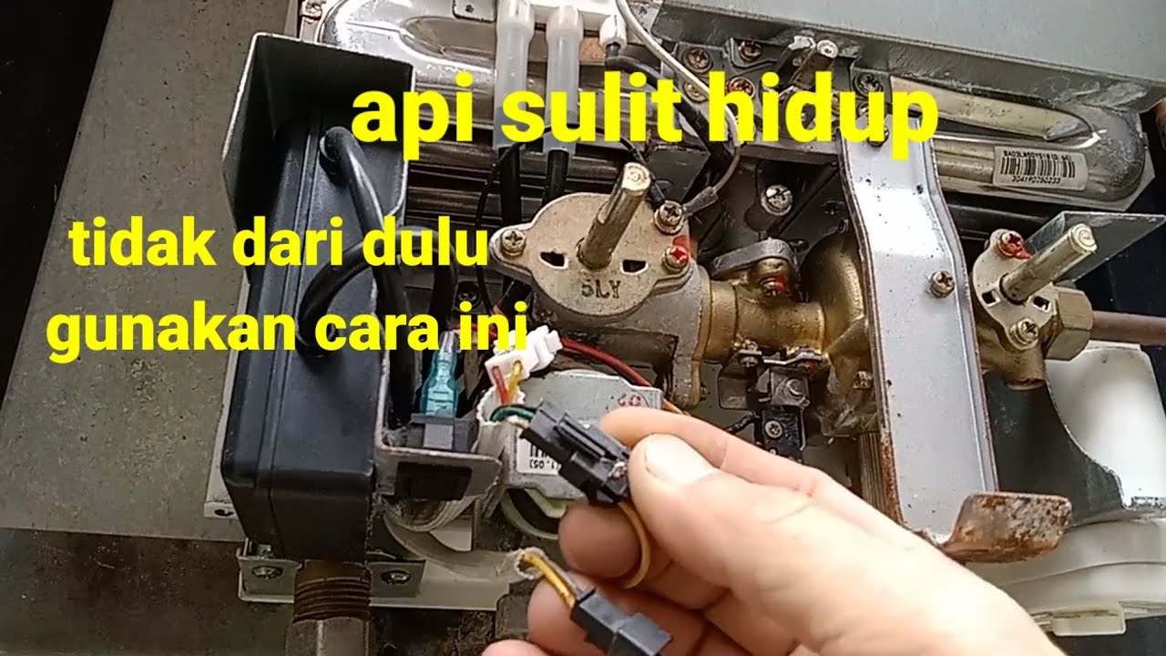 cara memperbaiki water heater gas Ariston tidak keluar nyala api YouTube