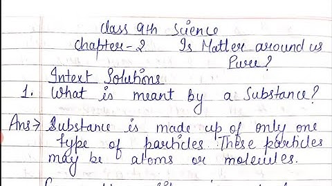 Class 9 science Chapter-2 intext questions answers| Is Matter Around Us Pure | NCERT Intext Solution