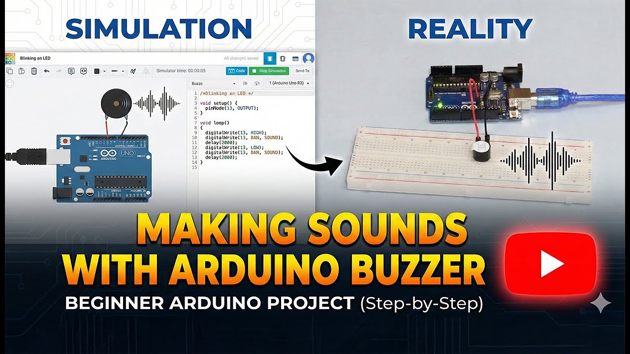 Making Sounds Using Buzzer with Arduino UNO | Arduino Beginner Project ...