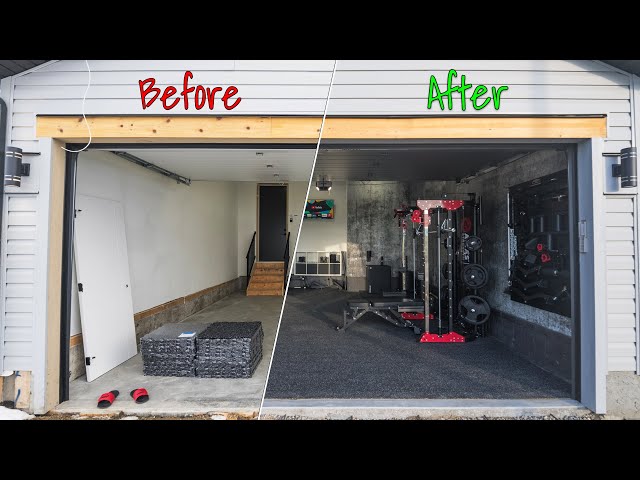 Garage Transformation Exercise Room DREAM HOME GYM MAKEOVER!