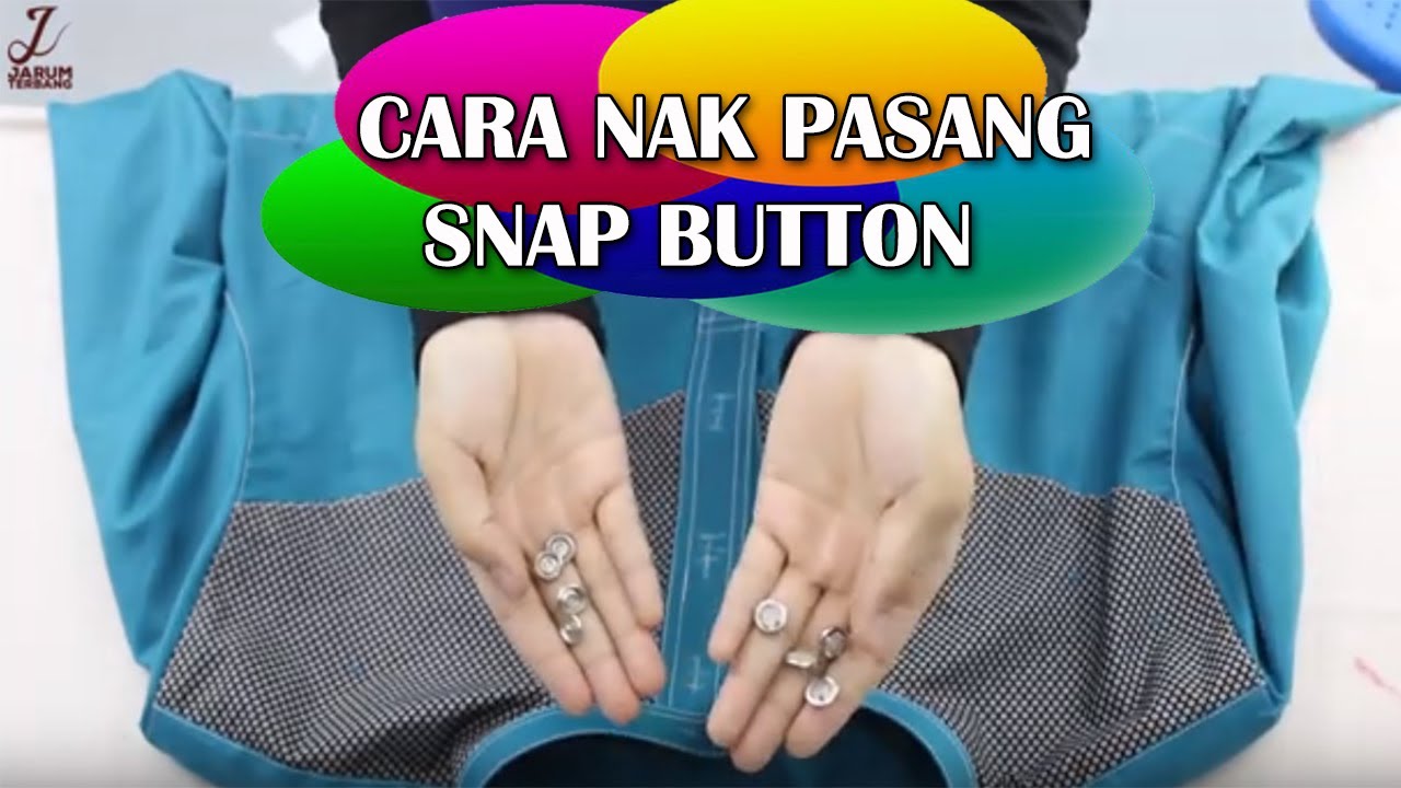 Cara Memasang Snap Button - YouTube