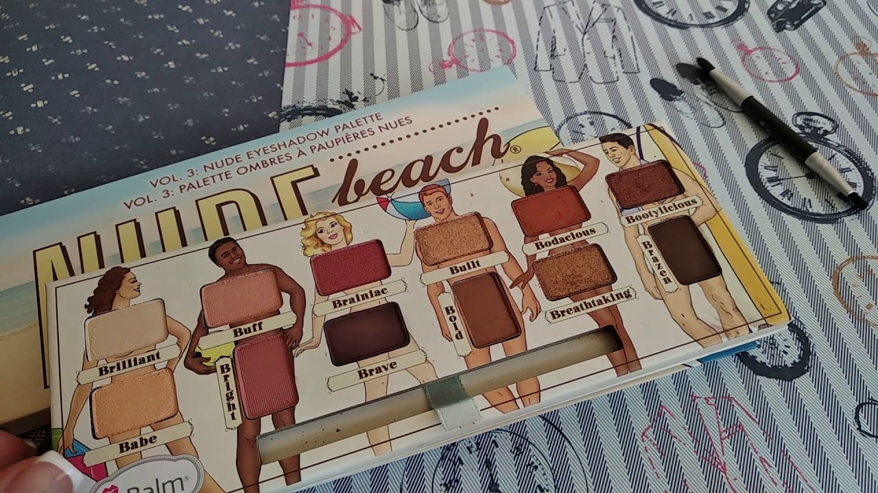 Обзор и мои ДЕФЕРАМБЫ палетке теней от THE BALM Nude beach (СВОТЧИ)