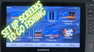 Garmin screen set up